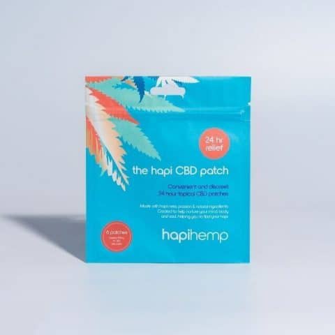 HapiHemp CBD Patches 24 Hour Relief 6 Pack (CBD Trial Pack) 1 Week Supply